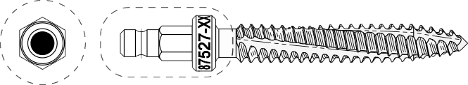 Hexagon Tap with hex drive