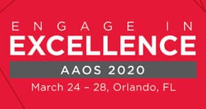 Engage in Excellence AAOS 2020